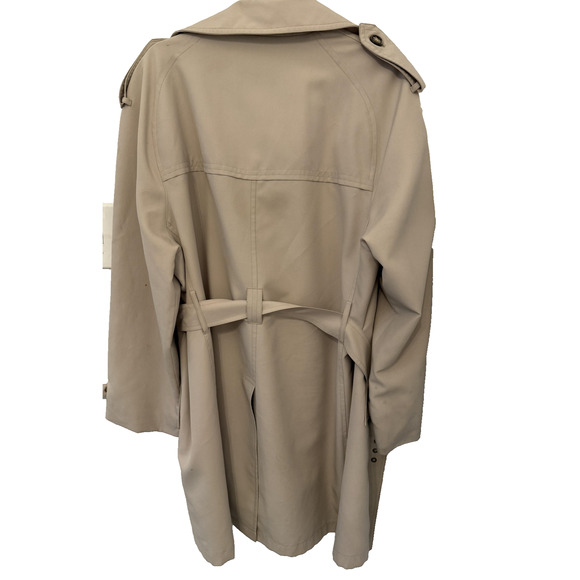 Vintage Harbormaster Trench Coat Mens Large Belted Made in USA John Weitz 80s - Picture 4 of 14